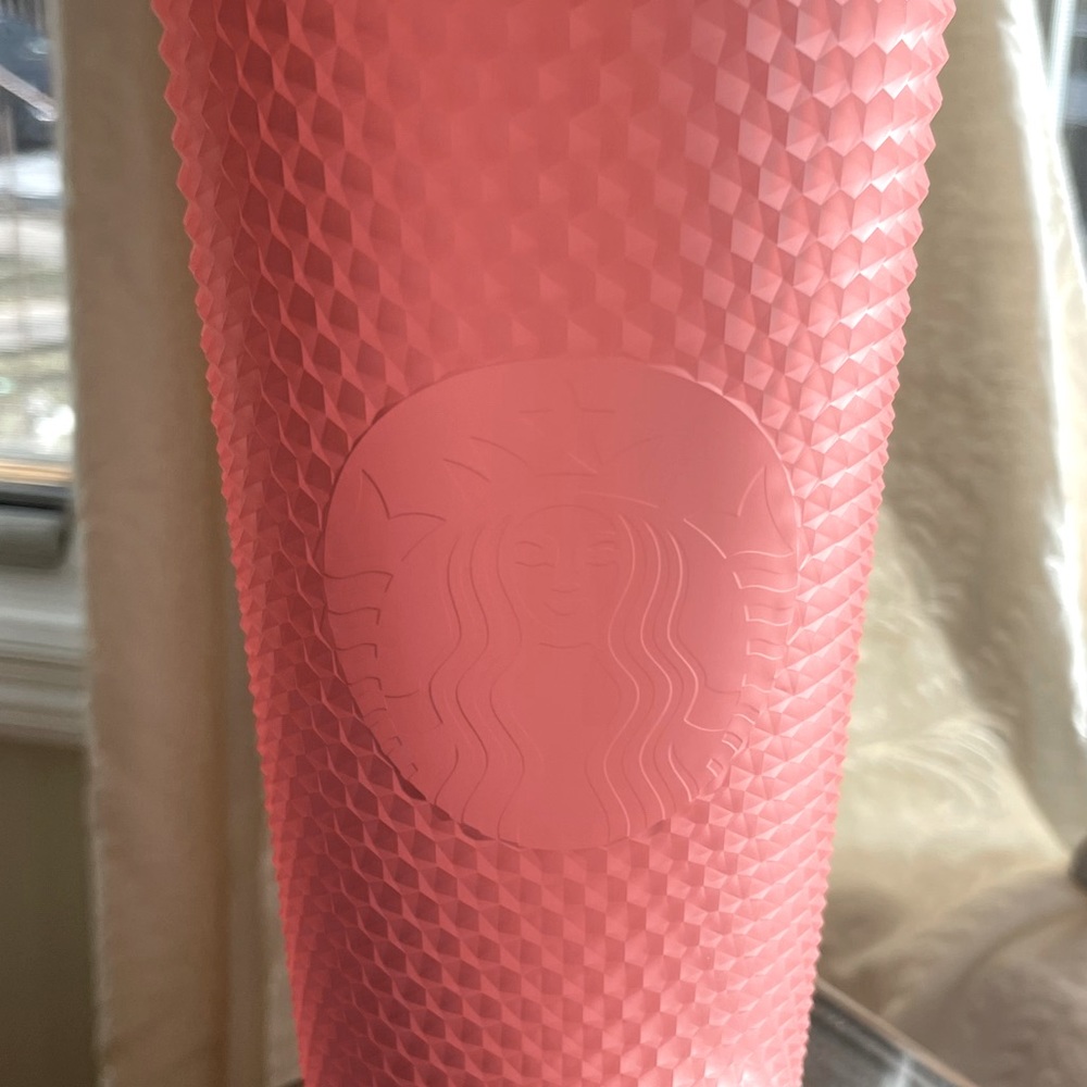 NEW PINK  studded Starbucks cup 24oz